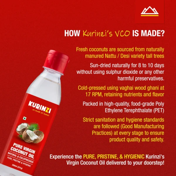 How kurinzi's virgin coconut oil is made - 250ml