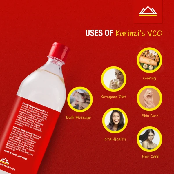 What are the uses of virgin coconut oil - 1000ml