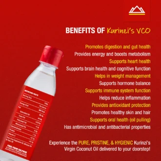 What are the benefits of virgin coconut oil - 250ml