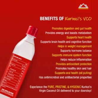 What are the benefits of virgin coconut oil - 500ml